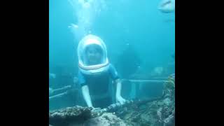 Sea walker at tanjung benoa Bali  Bali tour adventure [upl. by Whitson]