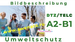 DTZ  Telc Neu IA2  B1 Umweltschutz I Bildbeschreibung [upl. by Alfy]