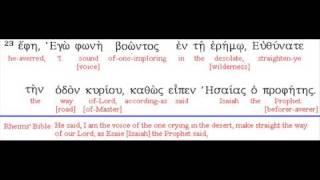 Gospel Interlinear AudioJohn 1 [upl. by Eidob]