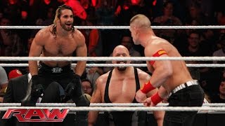 John Cena vs Seth Rollins  Lumberjack Match Raw January 12 2015 [upl. by Idelle]