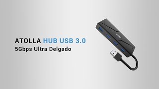 atolla Portátil 4 Puertos Hub USB 30  U09 [upl. by Christmann]