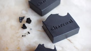 Activated charcoal soap recipe with tea tree and rosemary [upl. by Wenda966]