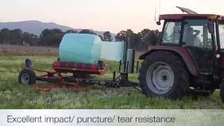 Australian Farming Silage Wrap Baling Demo  Unipak Silage Products [upl. by Abocaj]