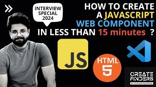 Learn Web Components with JavaScript in Less Than 15 Minutes javascript webcomponents ui html [upl. by Wachtel785]