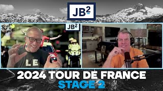 The Showdown Between Pogačar and Vingegaard Begins  Tour de France 2024 Stage 2  JB2 [upl. by Margalit]