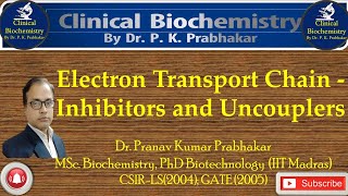 Inhibitors of ETC and Oxidative phosphorylation Uncouplers [upl. by Jablon]