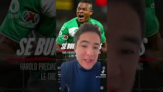 Preciado vs Santos santos futbolmexicano ligamx viralshort shortsyoutube yoytubeshorts [upl. by Aynod]