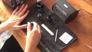 Sensationail gel nail kit application demonstration [upl. by Naitsabes150]