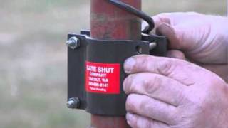 How to install the gate shut spring gate closer on a ranch gate [upl. by Sharon]