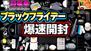 神商品連発！Amazonブラックフライデーで買ったもの大量開封！超猫拳 [upl. by Aicirtap]