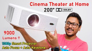 9000 Lumens Brightness 🤯 Powerful 1080p Dolby Projector on Budget 🔥 [upl. by Nosrej]