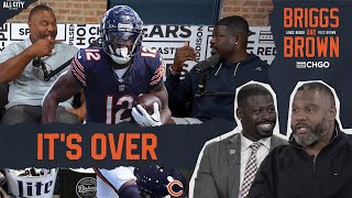 ITS OVER Chicago Bears Velus Jones Jr experiment should end now  Briggs and Brown [upl. by Pontus]