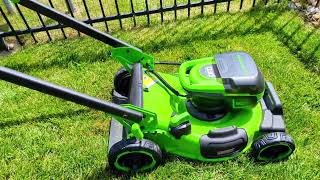 Greenworks 60v 22quot self propelled lawn mower first cut impressions [upl. by Gaylord]