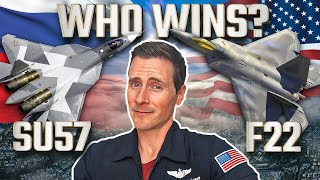 F22 vs Russian SU57 Fighter Pilot Reacts [upl. by Birchard728]