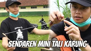 CARA BIKIN SENDAREN MINI MUDAH DARI TALI KARUNG  BIAR LAYANGAN BUNYI GUYS [upl. by Lavery]