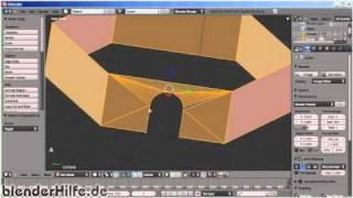 Blender 3D Einsteiger Tutorial 2a  eine Burg Modellieren deutsch [upl. by Avon]