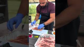 A grilling lesson…🥩😋 halaleats meatdishes food halalfoodhunt steak halalfoodie cooking [upl. by Gunning]