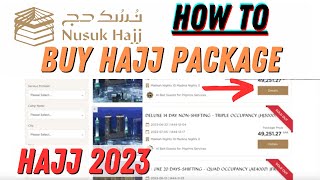 How to buy Hajj Package through Nusuk Hajj for Hajj 2023 hajj [upl. by Liesa407]