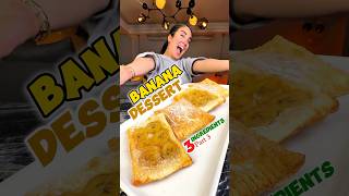 3 ingredients BANANA DESSERT in AIR FRYER🍌🍯  series part 3 shorts dessert [upl. by Oiluj]