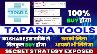 How to buy Taparia Tools Share  Taparia Tools Share Dividend  Taparia Tools Share Kaise Buy Kare [upl. by Hpejsoj]