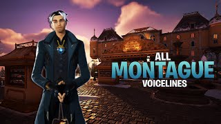 All Montague Boss Voicelines in Fortnite Chapter 5 Season 1  Fortnite Bosses Voicelines [upl. by Ebony]