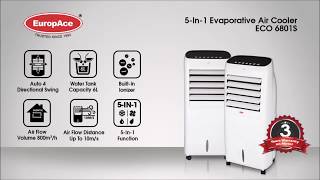 5 IN 1 AIR COOLER WITH AIR WASH ECO 6801S [upl. by Redford]