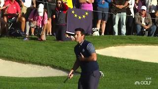 Rory McIlroys Iconic Eagle Putt and Bow  2016 Ryder Cup [upl. by Nosro]