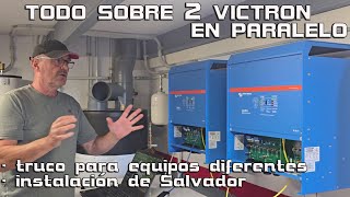 Cómo hacer un paralelo   Visito la instalación de Salvador paralelizar 2 Quattro de 15 Kw [upl. by Airamesor]