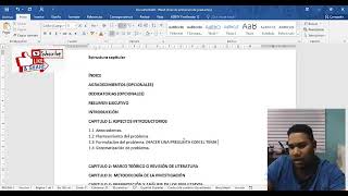 ESTRUCTURA CAPITULAR DE LA TESIS [upl. by Jorgenson577]