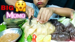 Eating Biggest Momo😱 With Kodo Momo  Big Momo Challenge Dinitamagar [upl. by Arocal]