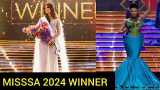 Winner of Miss SA 2024 Mia le Roux makes history as the 1st hearing impaired  Bonang Matheba [upl. by Nnylarej]