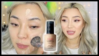 NEW Etude House Double Lasting Foundation Review [upl. by Ailido]