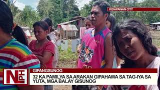 32 ka pamilya sa Arakan Cotabato gipapahawa sa tagiya sa yuta mga balay gisunog [upl. by Artinahs927]