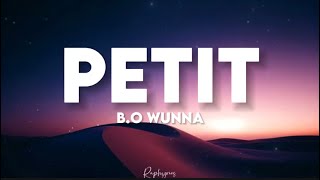 BO Wunna  Petit speed up paroles tiktok  un petit joint de nia pour retrouver le sommeil [upl. by Ulrica]