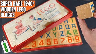 I Found RARE LEGO Wooden Blocks from the 1940s Priceless Find [upl. by Bela]