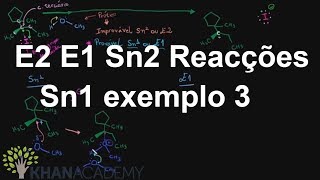 E2 E1 Sn2 Reacções Sn1 exemplo 3  Química orgânica  Khan Academy [upl. by Nnarefinnej]