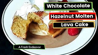 Lava Cake White ChocolateHow To Make White Chocolate Lava CakeRecipe [upl. by Ardyth]