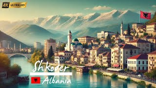 Discover Shkodër Albania  A Scenic 4K Walking Tour of History and Culture [upl. by Maroj]