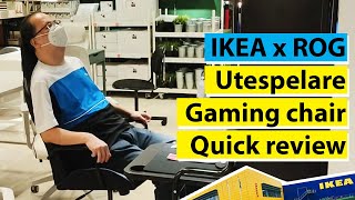 IKEA X ROG UTESPELARE Gaming chair quick review [upl. by Launcelot]