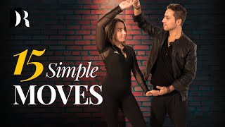 15 Simple Salsa Moves for your Socials [upl. by Ahsekad]