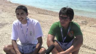 2011 ISAF Youth Worlds  Indian 420 Boys Sachin Singha amp Aman Vyas Interview [upl. by Claiborn91]