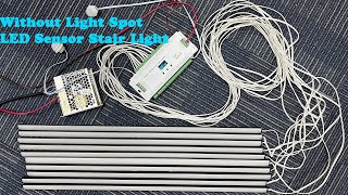 How to Install ES32 Motion Sensor LED Stair Lights Kit Work With COB LED Strips [upl. by Arehsat]