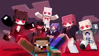 TODAS SE ENAMORARON DEL NOOB  NOOB VS VIRUS DEL AMOR EN MINECRAFT [upl. by Aztiraj629]