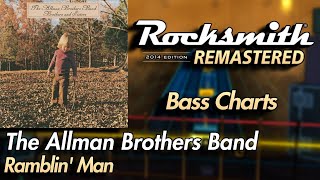 The Allman Brothers Band  Ramblin Man  Rocksmith® 2014 Edition  Bass Chart [upl. by Yxor729]