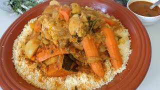 Couscous marocain rapide au poulet un régal [upl. by Kirimia969]