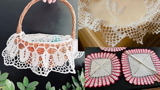 Very attractive Collection of some excellent Crochet tablecloths table Runners Patterns [upl. by Yrennalf]