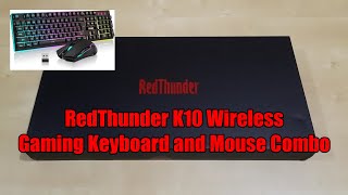 RedThunder K10 Wireless Gaming Keyboard and Mouse Combo [upl. by Imyaj]