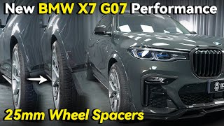 2024 BMW X7 G07 Performance Improvement With 25mm Wheel Spacer  BONOSS Parts For New BMW SUV [upl. by Kuth715]