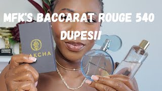 MFKs Baccarat Rouge 540 Fragrance Dupes [upl. by Gisela]