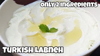 Turkish Labneh recipe  Strained Greek Yoghurt  Lebanese Cream Cheese [upl. by Aicatsue285]